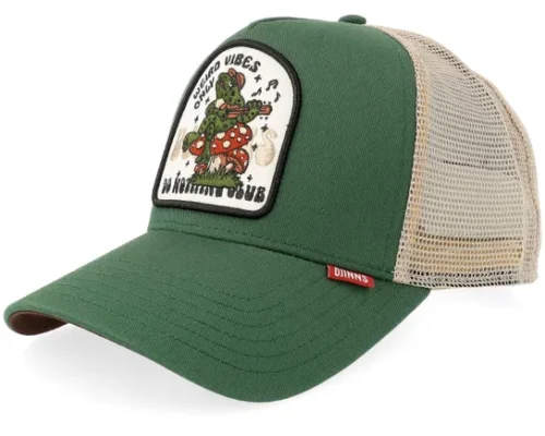 Hft Cap Dnc Weird Vibes Green A-Frame Trucker Cap