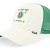 Hft Lazy Sunny Days Beige Green A-Frame Trucker Cap