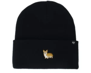 Icons Dog Base Runner 47 Knit Beanie Navy Cuff
