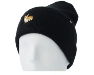 Icons Dog Base Runner 47 Knit Beanie Navy Cuff