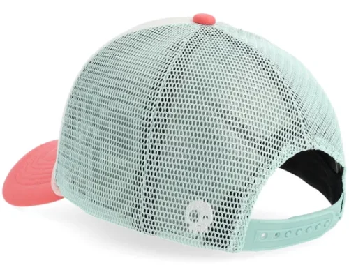 Kids Girly Pearl Hat White A-Frame Trucker Cap