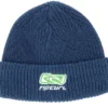 Kids Icons Reg Beanie Navy Lime Cuff