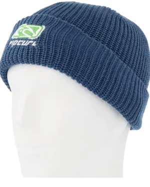 Kids Icons Reg Beanie Navy Lime Cuff