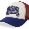 Lettering Blue Wine A-frame Trucker Cap