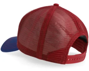 Lettering Blue Wine A-frame Trucker Cap