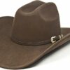 Men Cowboy Hat with Shapeable Wide Brim