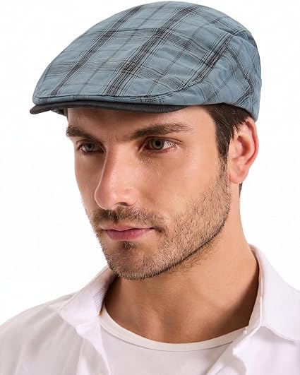 Men Summer Cotton Multi Flat Cap