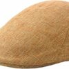 Men's Summer Straw Weave Linen Flat Cap