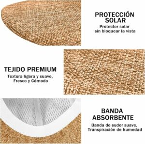 Men's Summer Straw Weave Linen Flat Cap