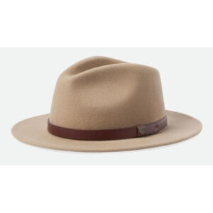 Messer Wool Felt Fedora Hat Beige