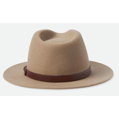 Messer Wool Felt Fedora Hat Beige