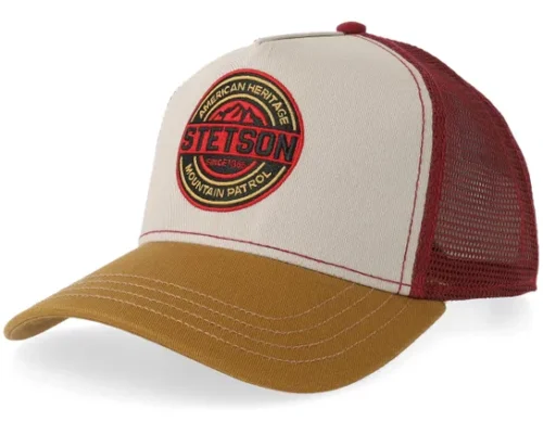 Mountain Patrol Brown A-Frame Trucker Cap