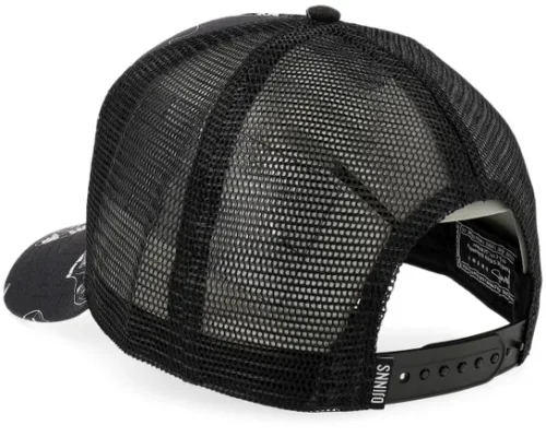 New Hft Cap Bottles BlackL. Lavender A-Frame Trucker Cap