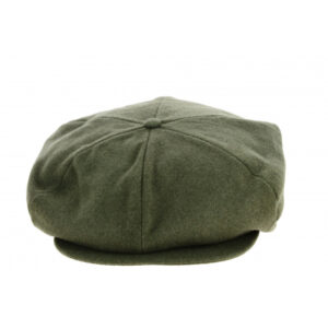 Ollie Dark Green Wool Irish Newsboy Cap
