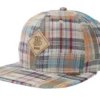 Patch Check Multi Turquoise Baseball Cap