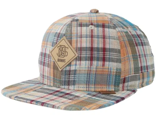 Patch Check Multi Turquoise Baseball Cap