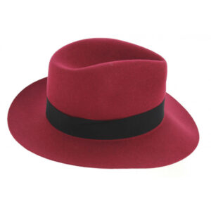 Pink Felt Fedora Hat