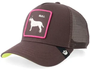 Shadow Bull Terrier Cocoa A-Frame Trucker Cap