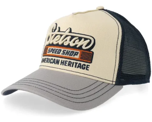 Speed Shop Grey Anthracite A-Frame Trucker Cap