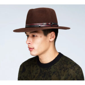 Stedman Brown Wool Felt Fedora Hat