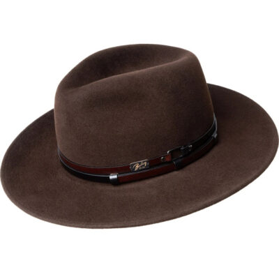 Stedman Brown Wool Felt Fedora Hat