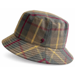 Tartan Staywax Bucket Hat with Ear Flaps