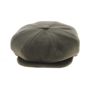 Ursel Wool & Cashmere Newsboy Cap Khaki