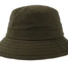 Waxed Cotton Wr Olive Bucket Hat