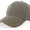 Women Baseball Dyed Cotton Twill Olive Dad Cap