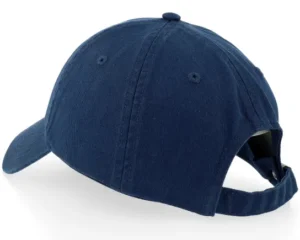 Women Raw Edge Denim Monologo Applique Pageant Blue Dad Cap