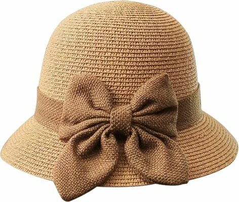 Women Summer Sun Straw Cloche Hat